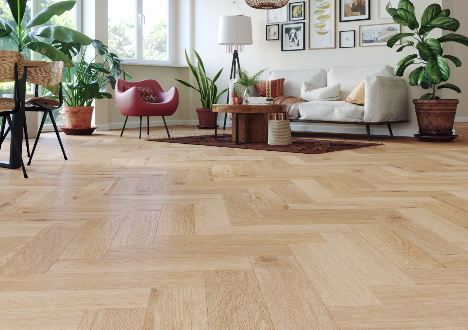 Panele winylowe Arbiton Amaron Herringbone - DĄB WEMBLEY - 5mm/0.55mm