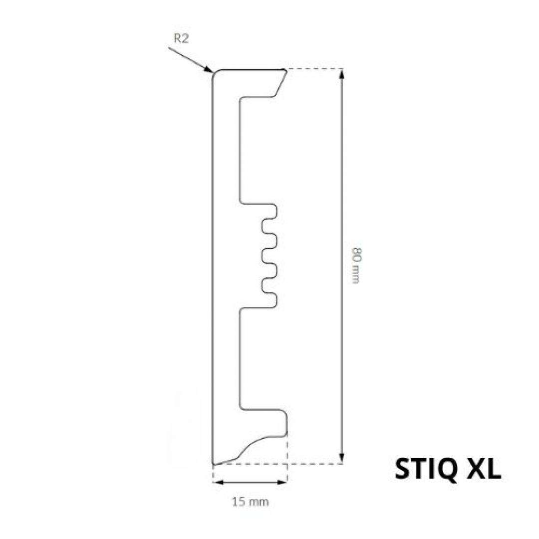 Listwa przypodłogowa Arbiton - STIQ XL BIAŁY ST810