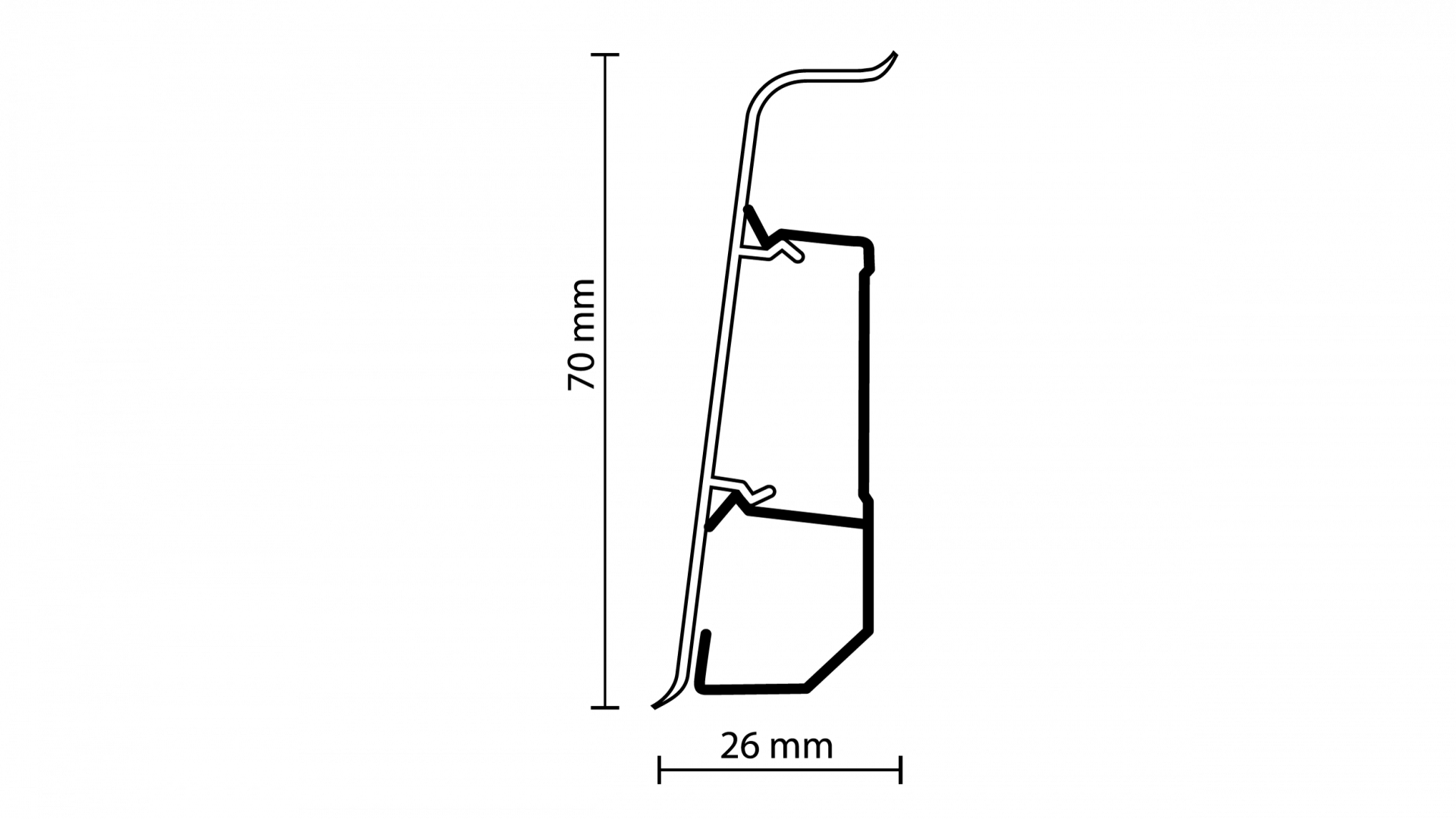 Listwa przypodłogowa Arbiton - INDO ALUMINIUM 17