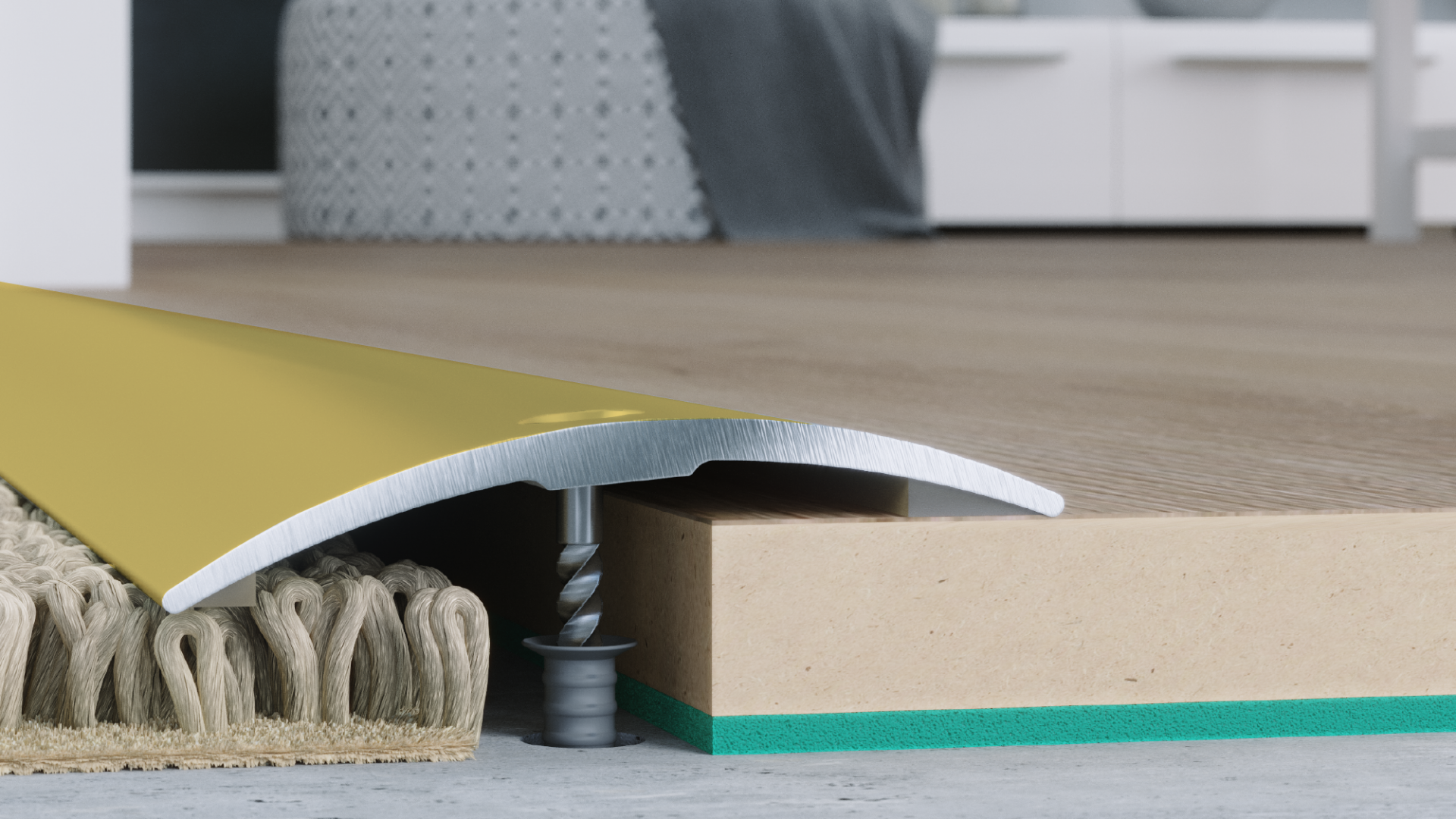 Profil podłogowy Arbiton - PR8 ZŁOTO A2  - 1,86 M