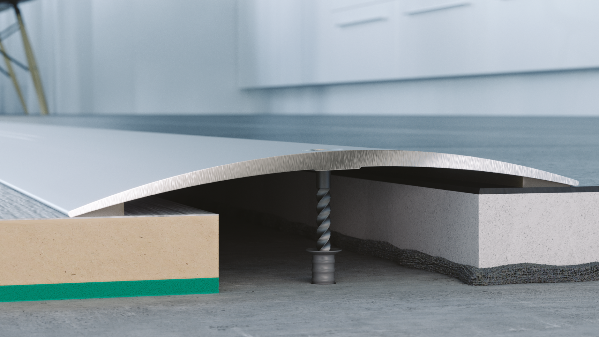 Profil podłogowy Arbiton - PR10 SREBRO A1  - 0,93 M