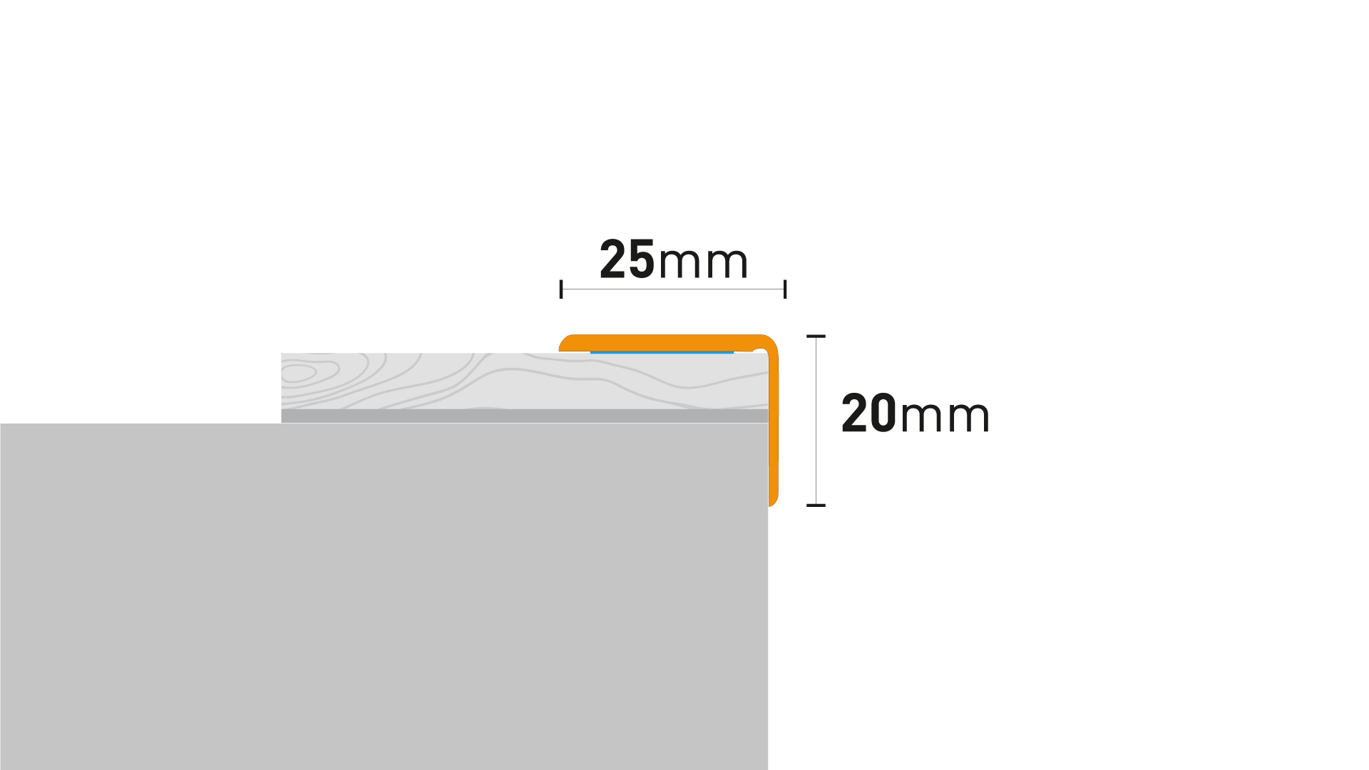 Profil podłogowy Arbiton - CS2 SREBRO A1  - 1,2 M