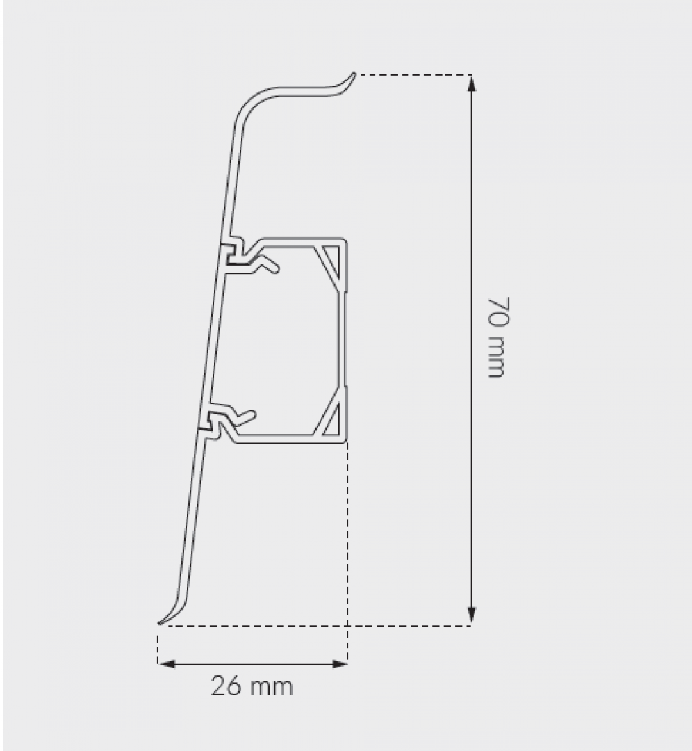 Listwa przypodłogowa Arbiton - LARS DĄB SKALNY 16