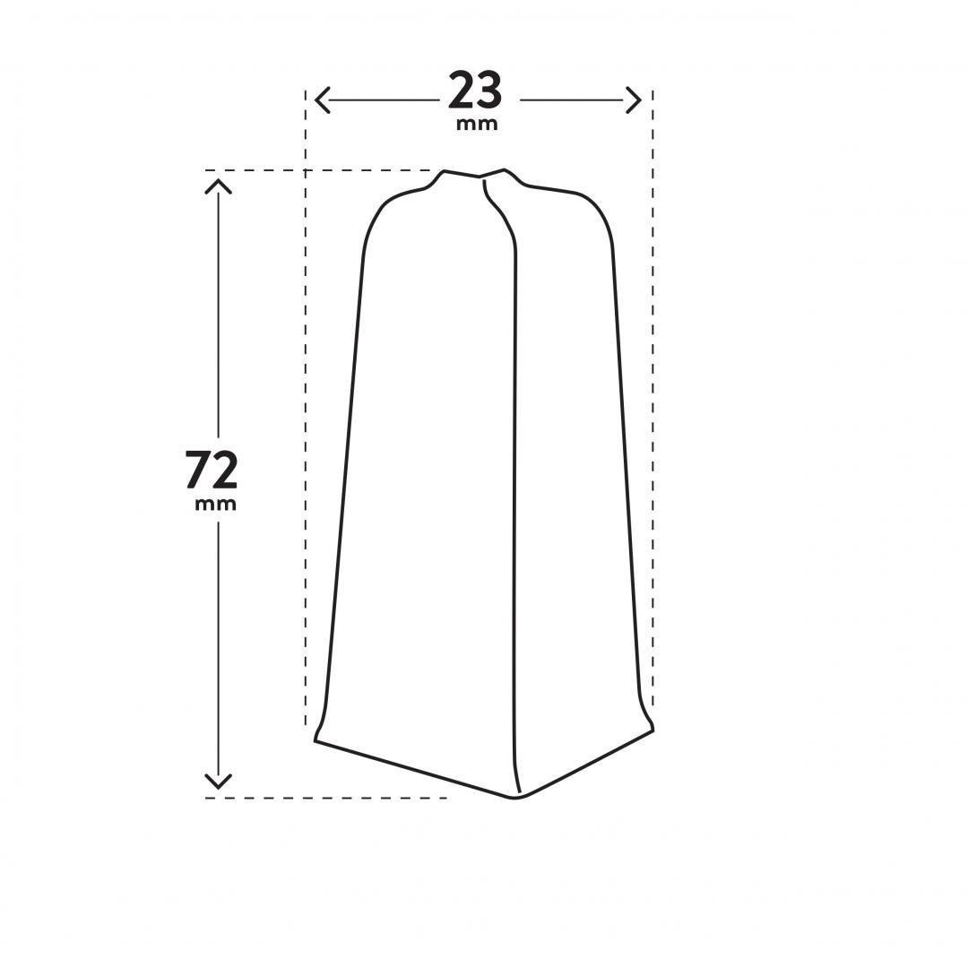 LARS NAROŻNIK ZEWNĘTRZNY - BIAŁY MAT 40 - OPAKOWANIE FOLIOWE