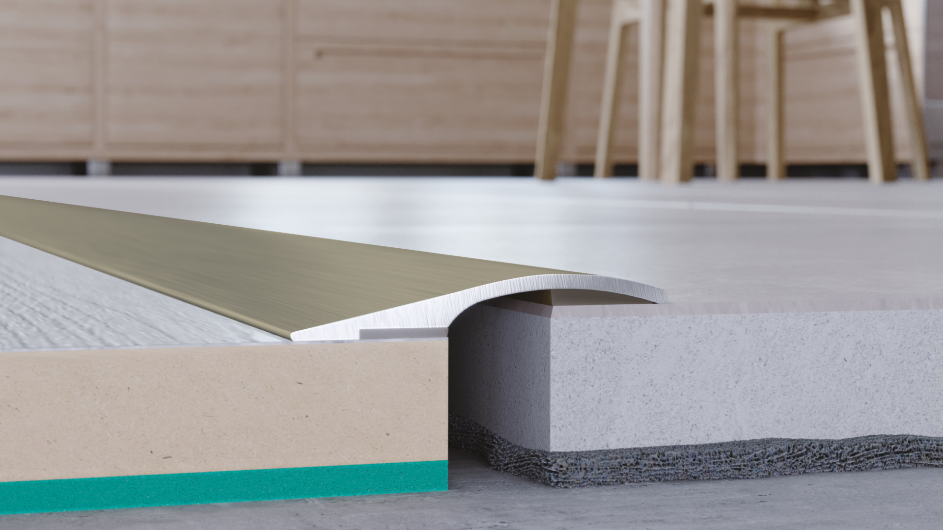 Profil podłogowy Arbiton - PRO 26 SZCZOTKOWANY TYTAN B3  - 1,86 M