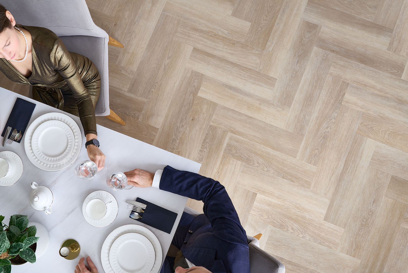 Panele winylowe Arbiton Amaron Herringbone - DĄB STAMFORD - 5mm/0.55mm