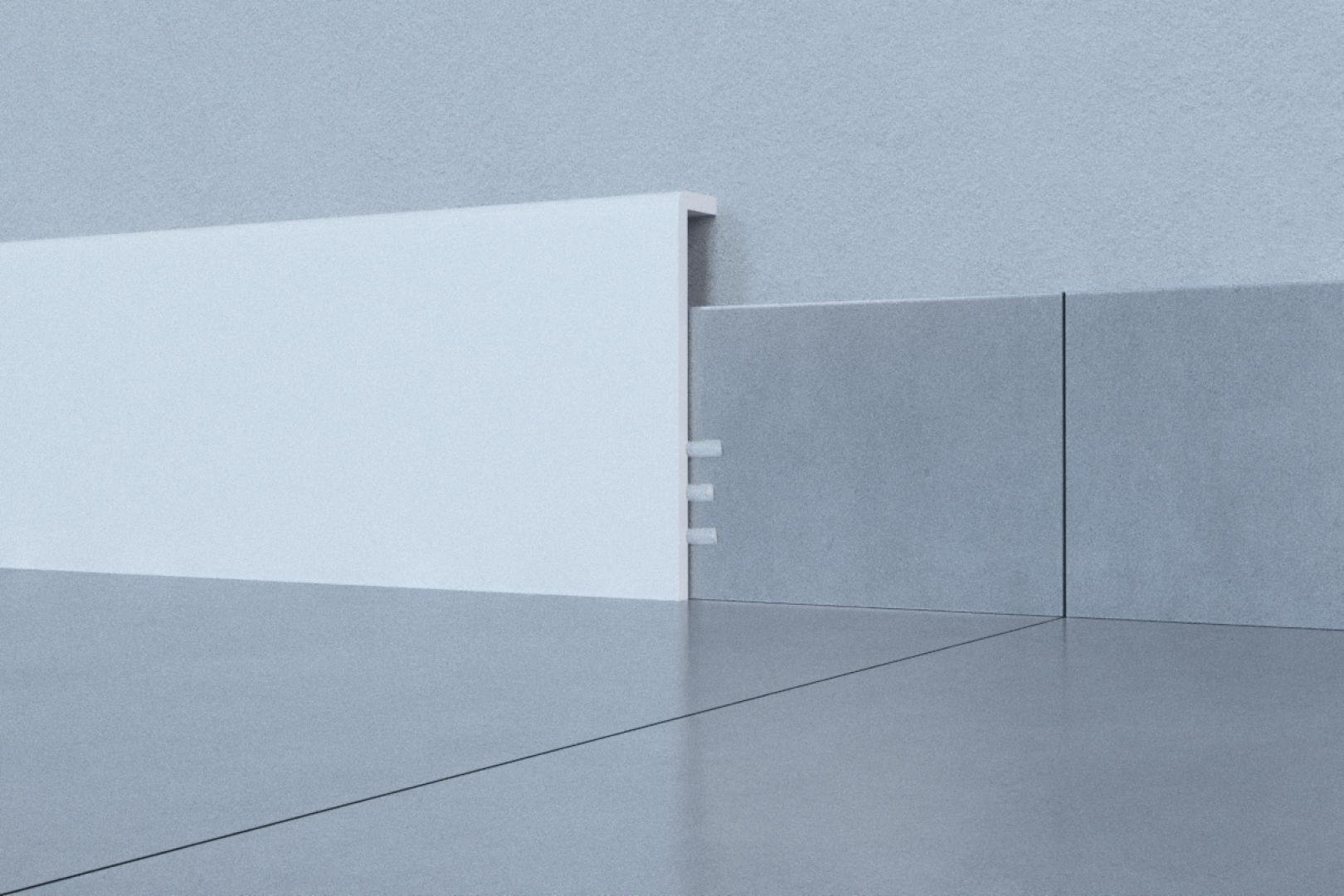 Listwa przypodłogowa Arbiton - STIQ+ BIAŁA STP950