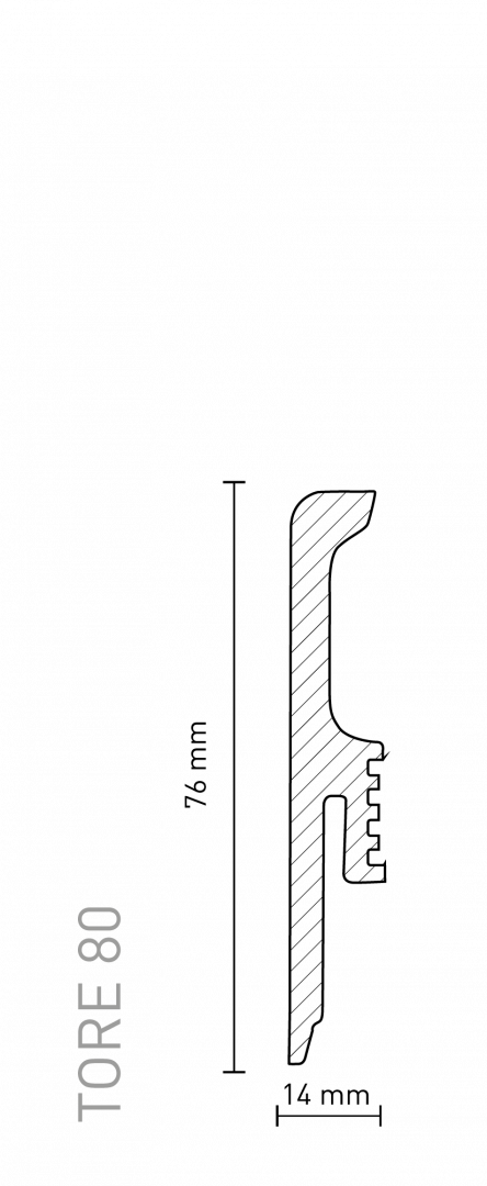 Listwa przypodłogowa Arbiton - TORE MONOCOLOR CZARNY 5