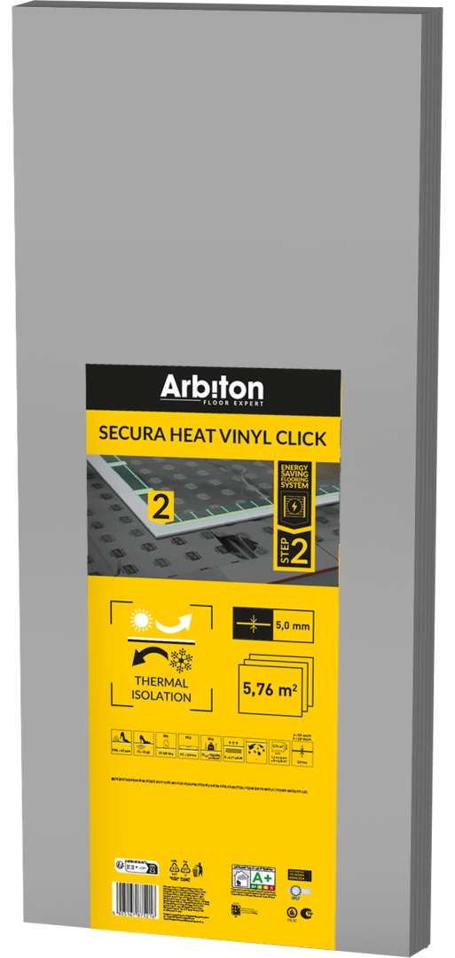 SECURA HEAT VINYL CLICK - Energy Saving Flooring System