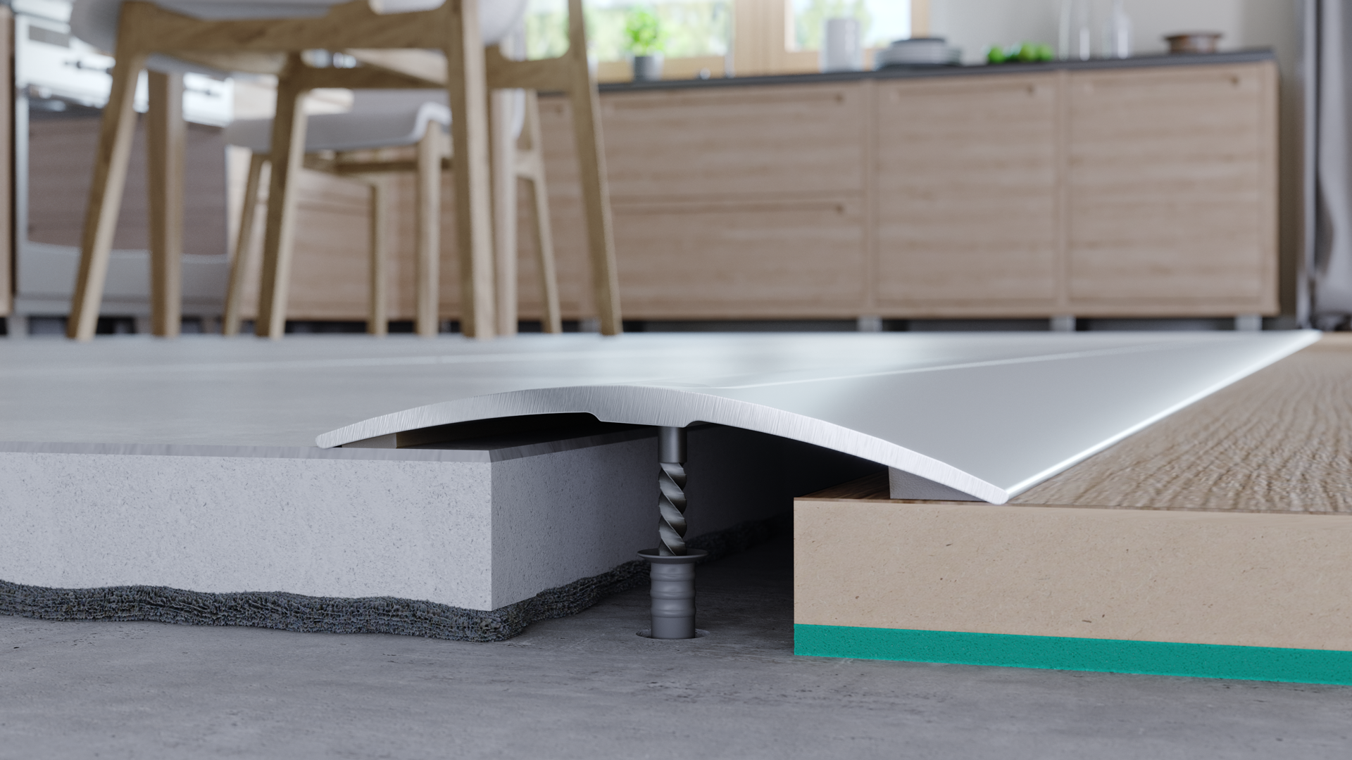 Profil podłogowy Arbiton - PR4 SREBRO A1  - 0,93 M