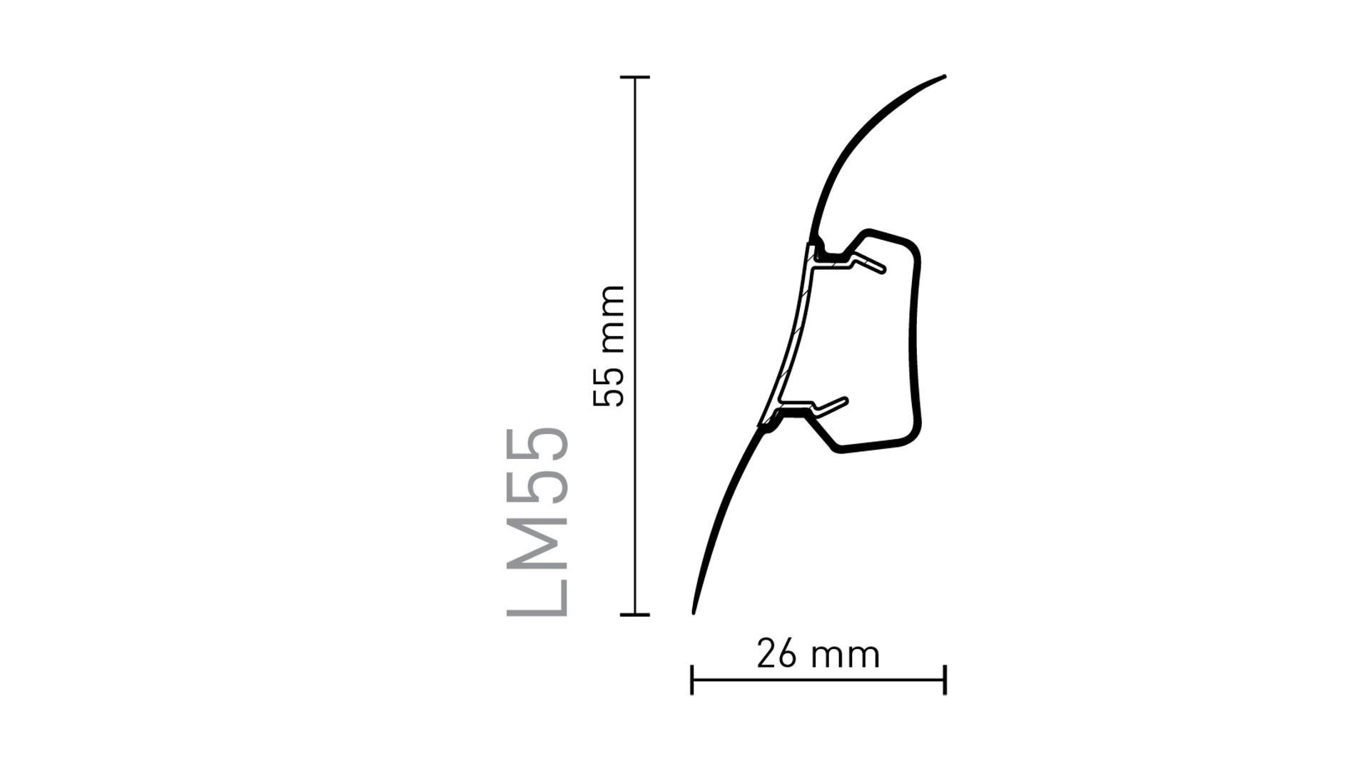 Listwa przypodłogowa Arbiton - LM55 WENGE AFRICA 22