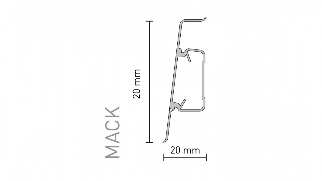 Sockelleisten Arbiton  - MACK WEIßE MATTE 40