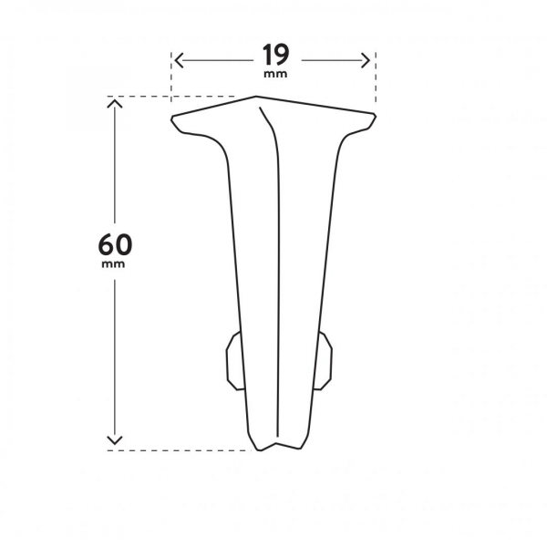 Internal corner VIGO 60 DARK GRAY 3 PACK - Arbiton