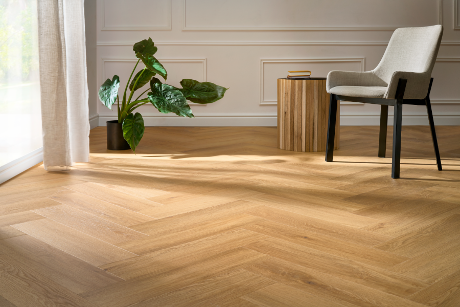 Vinyl flooring Arbiton Amaron Herringbone EIR - MENOR OAK - 5mm/0.55mm