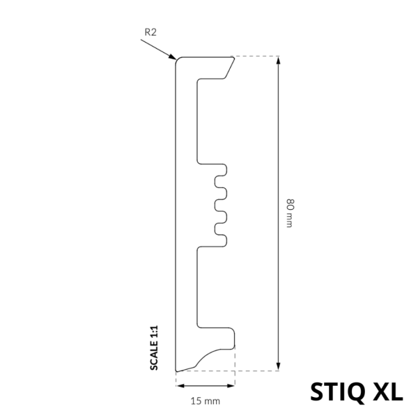 Sockelleiste Arbiton - STIQ XL EICHE TRONDHEIM STX810 WOOD
