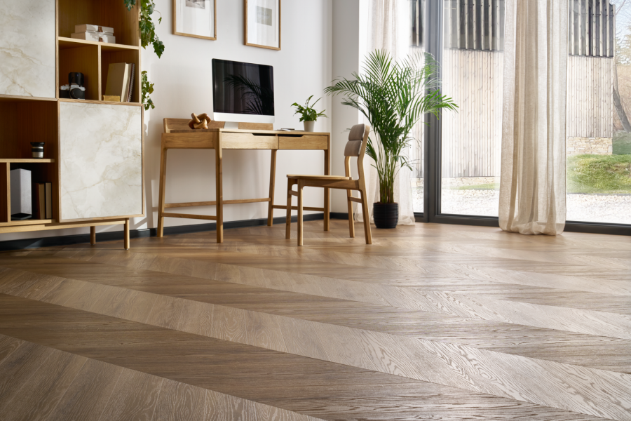 Vinyl flooring Arbiton Amaron Chevron - ROCHESTER OAK - 5mm/0.55mm