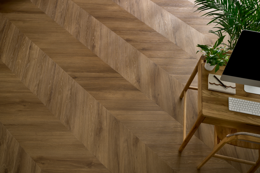 Vinyl flooring Arbiton Amaron Chevron - ROCHESTER OAK - 5mm/0.55mm