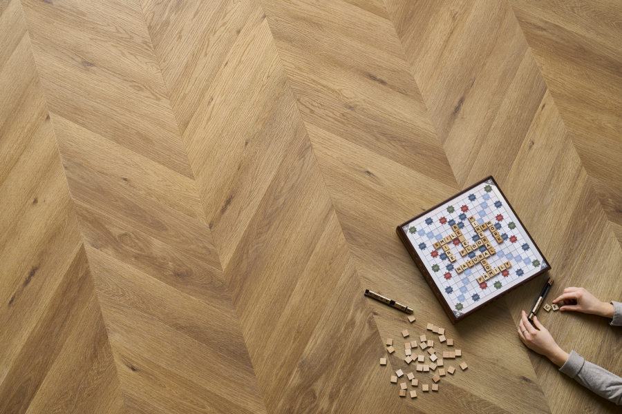 Suelo de vinilo Arbiton Amaron Chevron - GEORGETOWN ROBLE - 5mm/0.55mm