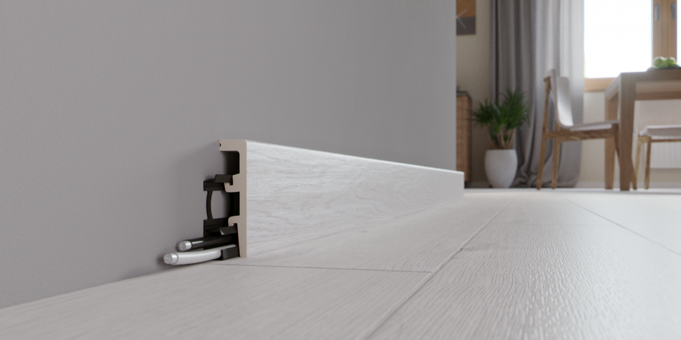 Soklová lišta Arbiton  - INTEGRA DUB SNĚŽNÝ 3