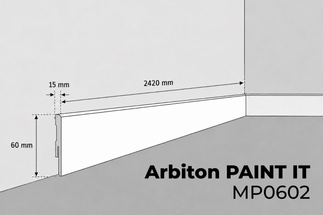Golvlister Arbiton  - PAINT IT VIT MP0602