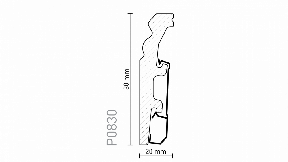 BATTISCOPA Arbiton  - VEGA BIANCO P0830