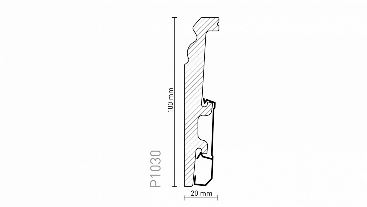 Soklová lišta Arbiton  - VEGA BÍLÁ P1030