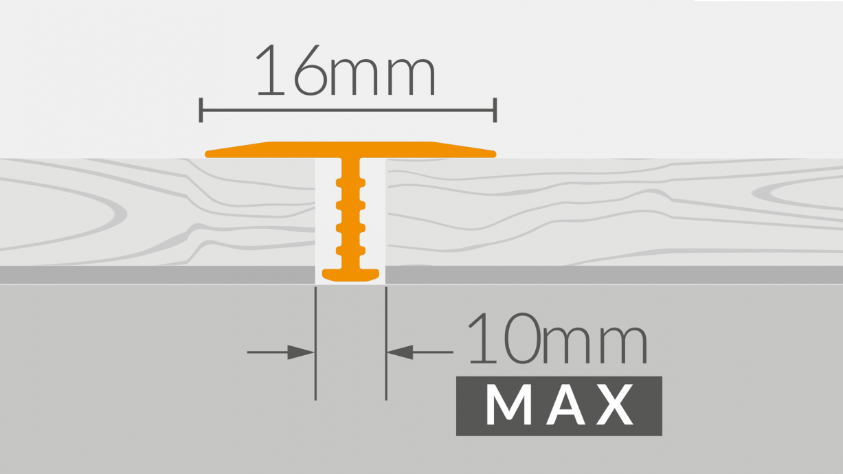 Floor profile Arbiton - T16 GOLDEN WALNUT W9