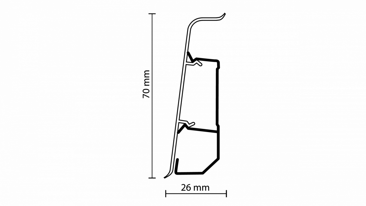 Soklová lišta Arbiton  - INDO DUB VICTORIA 43