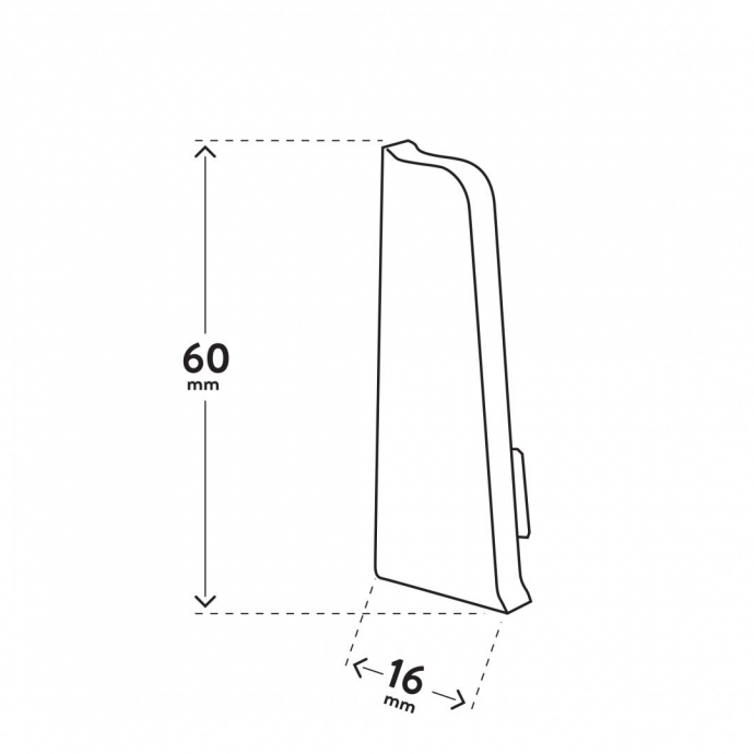 Endkappen links/rechts VIGO 60 SCANDINAVIAN EICHE 102 - Arbiton