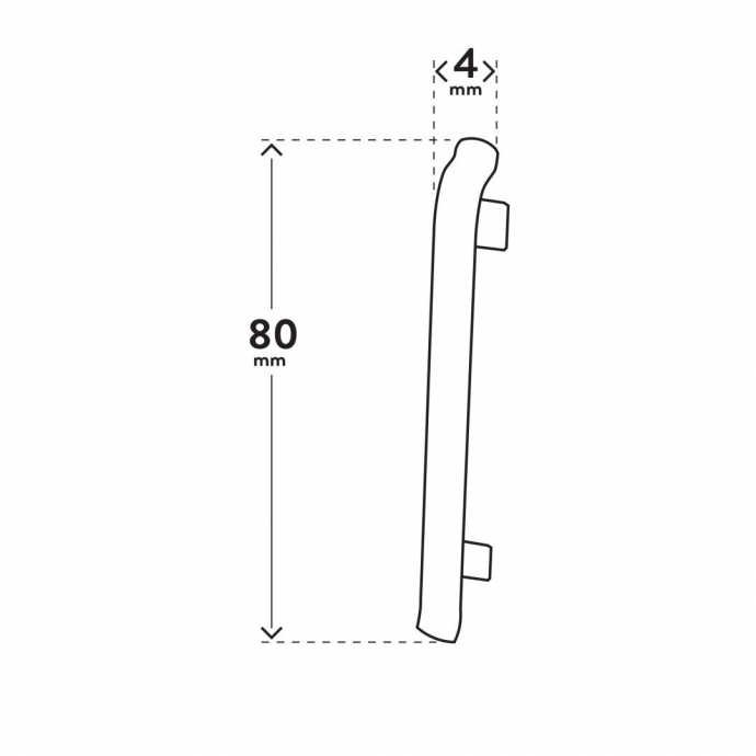 ВНЕШНИЙ УГОЛ VIGO 80 ТЕМНОУП. ФОЛ -СЕРЫЙ 3 