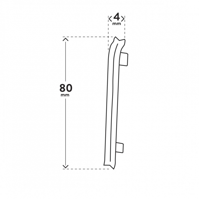 vnitřní roh VIGO 80 TMAVĚ ŠEDÁ 3 - Arbiton