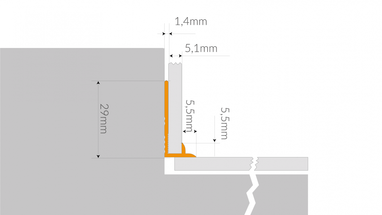 PROFILI Arbiton - PRO S1 TITANIO SPAZZOLATO B3