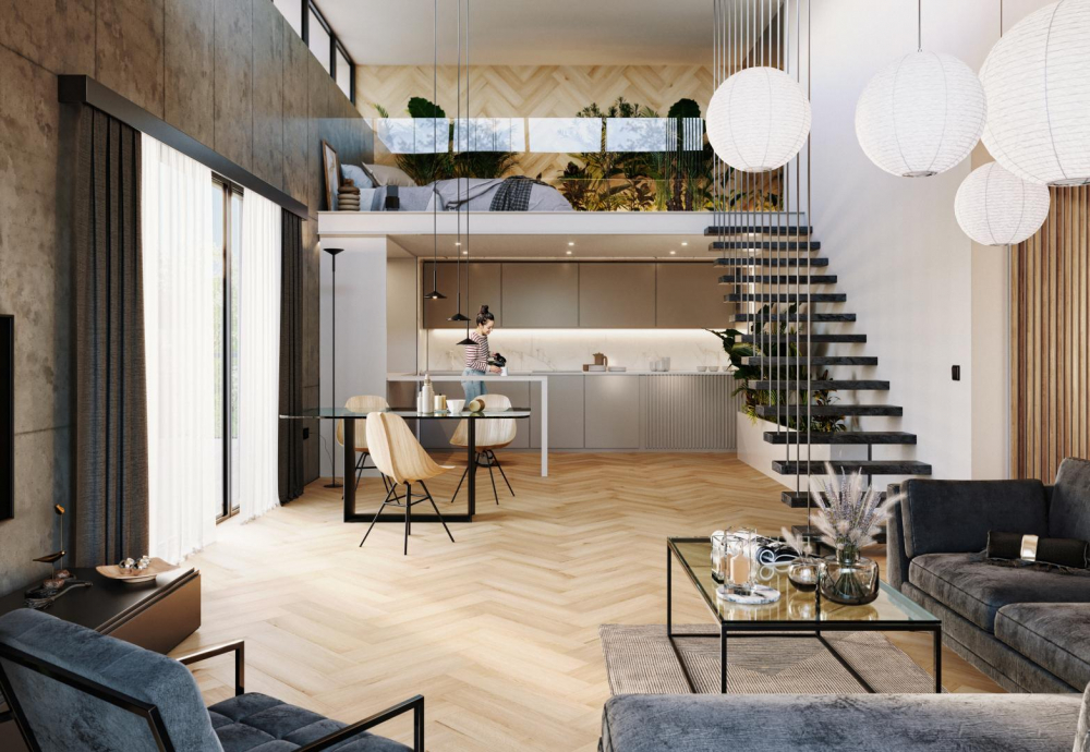 Vinyl vloer Arbiton Amaron Herringbone - YANKEE EIK - 5mm/0.55mm