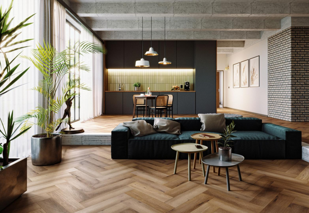 Vinylové podlahy Arbiton Amaron Herringbone - DUB GEORGETOWN H - 5mm/0.55mm