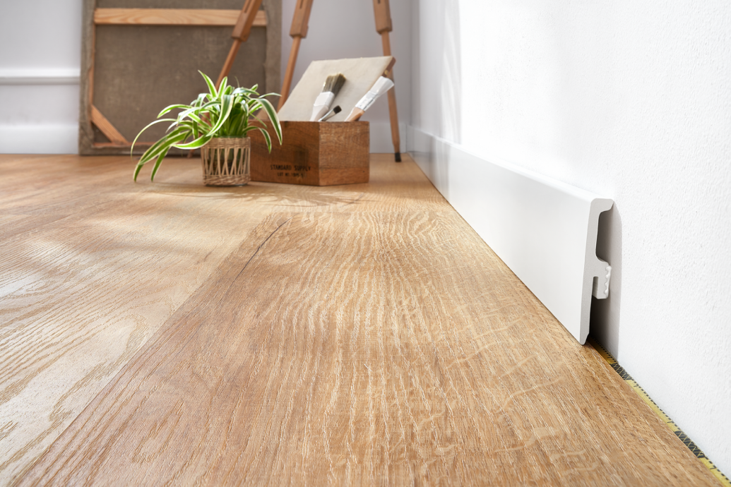 TORE 80 mm - Sockelleisten weiß zum kleben