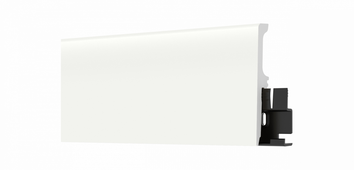 TORE 80 mm - Sockelleisten weiß zum kleben