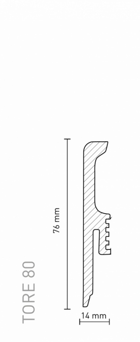 Soklová lišta Arbiton  - TORE MONOCOLOR 