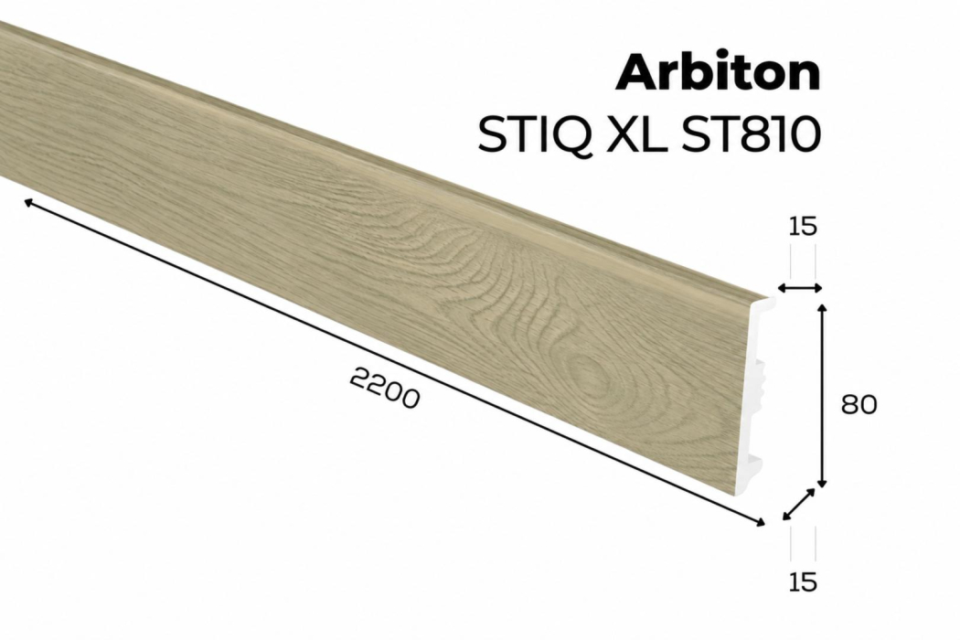 Soklové lišty Arbiton - STIQ XL DUB TRONDHEIM STX810 WOOD