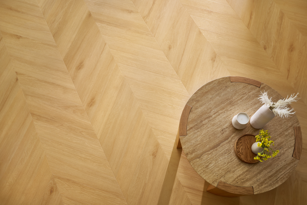 Кварцвиниловая плитка Arbiton Amaron Chevron - Дуб Вирджин - 5mm/0.55mm