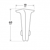 Internal corner VIGO 60 DARK GRAY 3 PACK - Arbiton