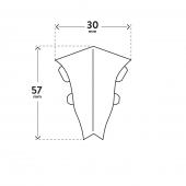 vnitřní roh LM55 DUB GOLDEN 48 - Arbiton