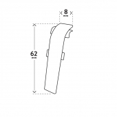 Verbinder LM60 ANTIC EICHE 16 - Arbiton