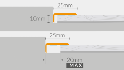 Floor profile Arbiton - CS25 NOBLE OAK CS65 - 2,0 M