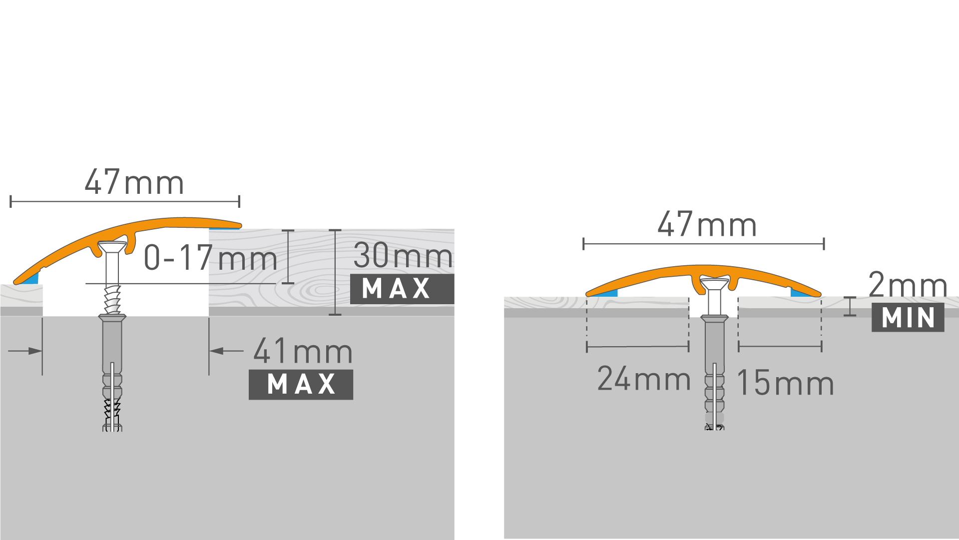 Floor profile Arbiton - SM3 BOARD OAK W6 - 1,86 M