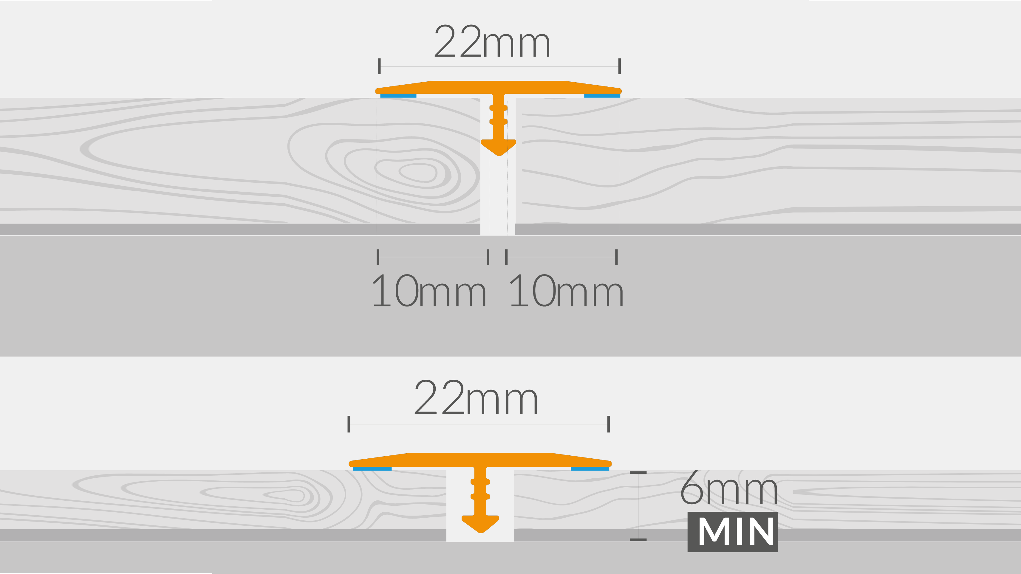 Floor profile Arbiton - CS22 DARK OAK CS12 - 1,86 M