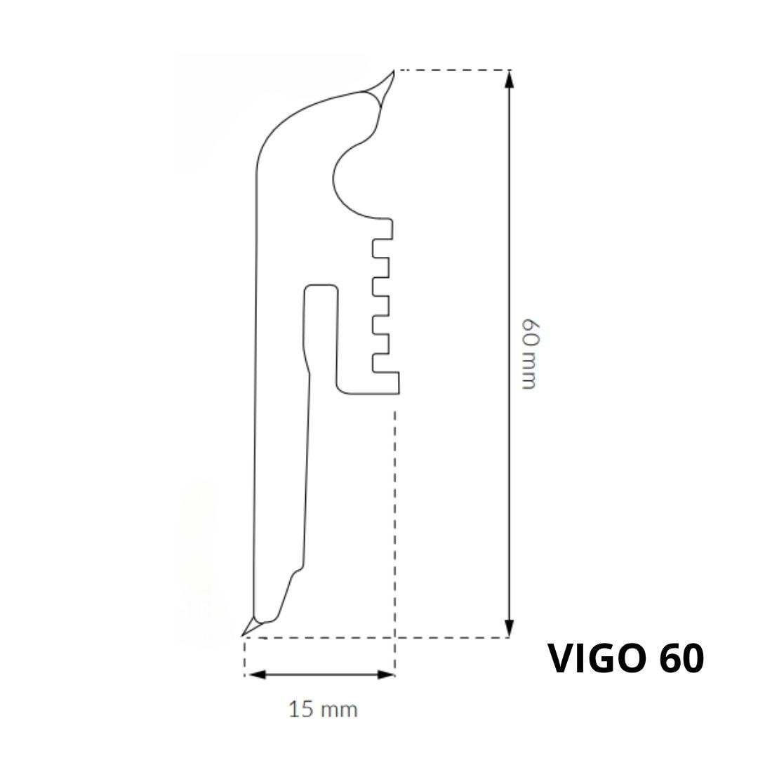 Skirting board Arbiton  - VIGO 60 CORNWALL OAK 162
