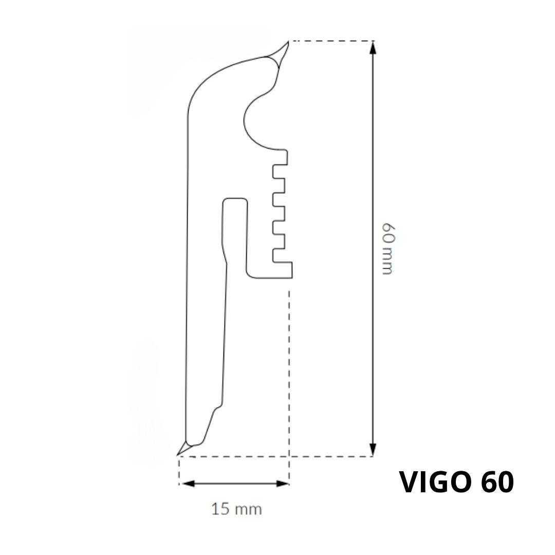 Skirting board Arbiton  - VIGO 60 JERSEY OAK 110