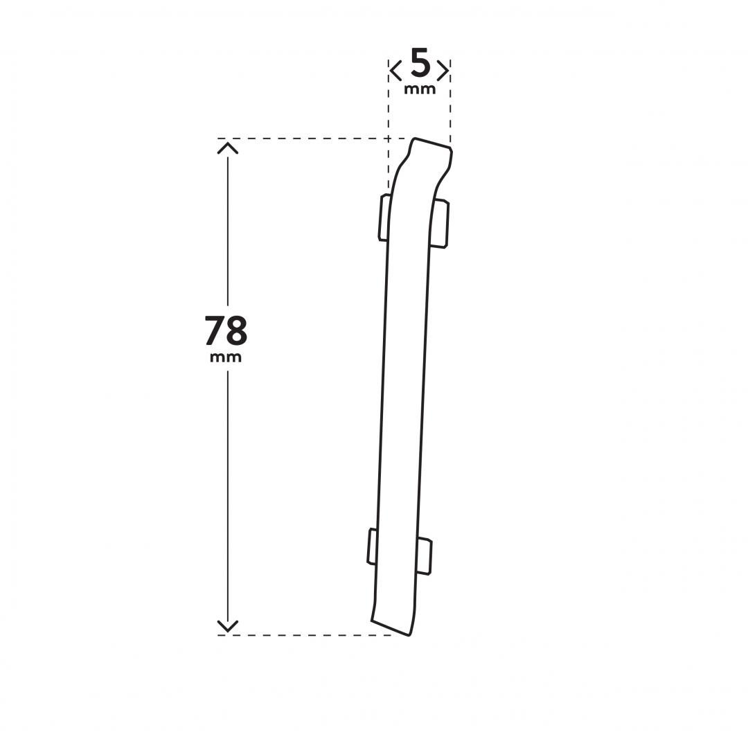spojka VIGO 80 TMAVĚ ŠEDÁ 3 - Arbiton