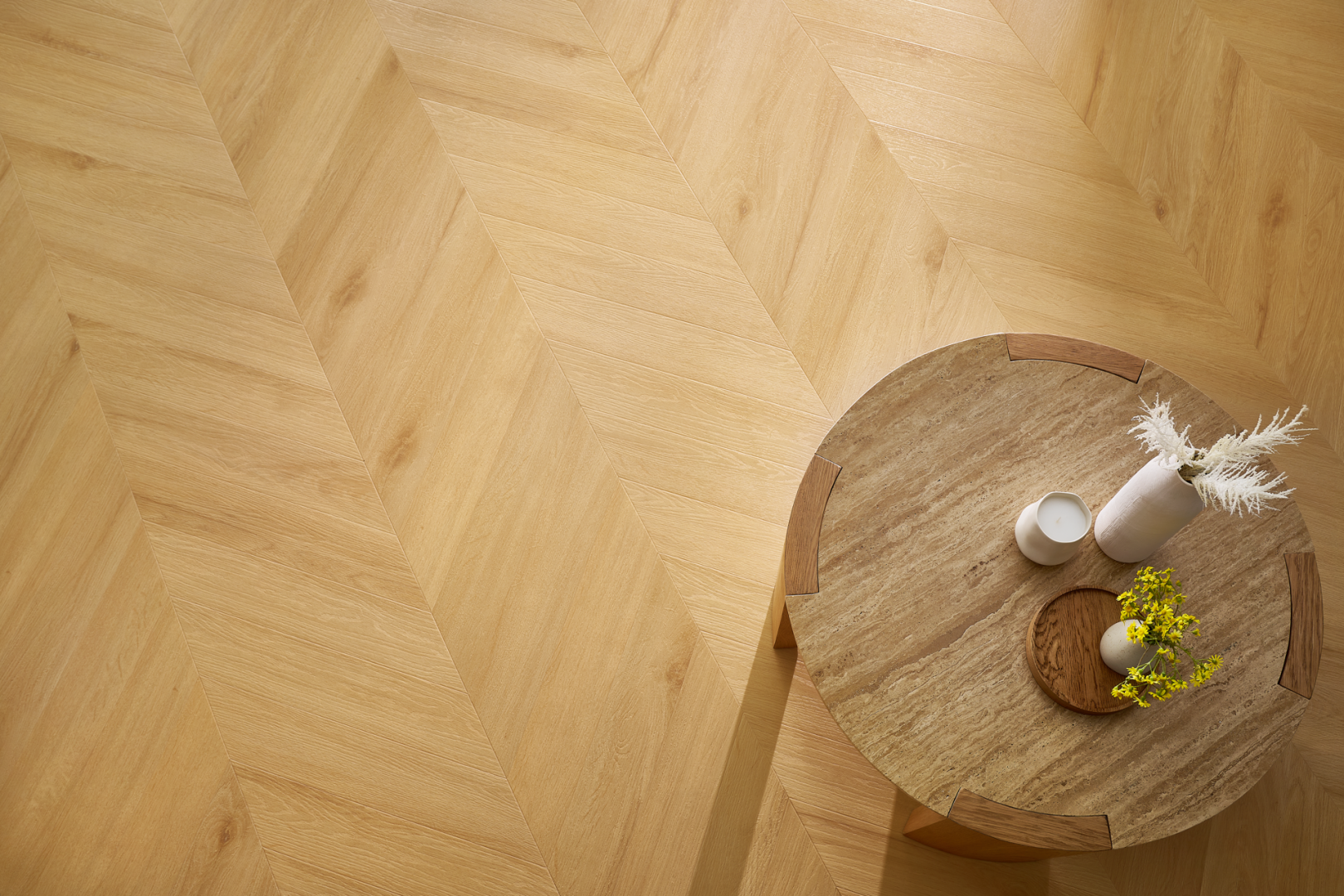 Кварцвиниловая плитка Arbiton Amaron Chevron - Дуб Вирджин - 5mm/0.55mm